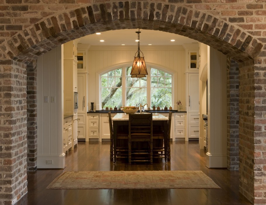 Арка межкомнатная из кирпича