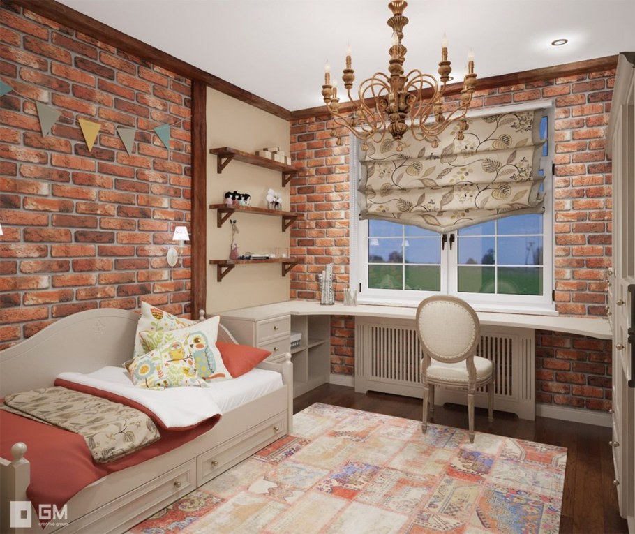 Комната в стиле Кантри для подростка