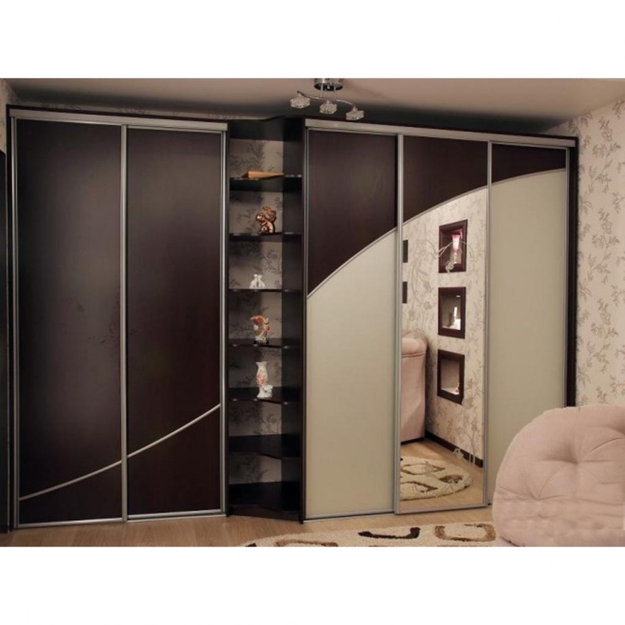 Шкаф купе серый