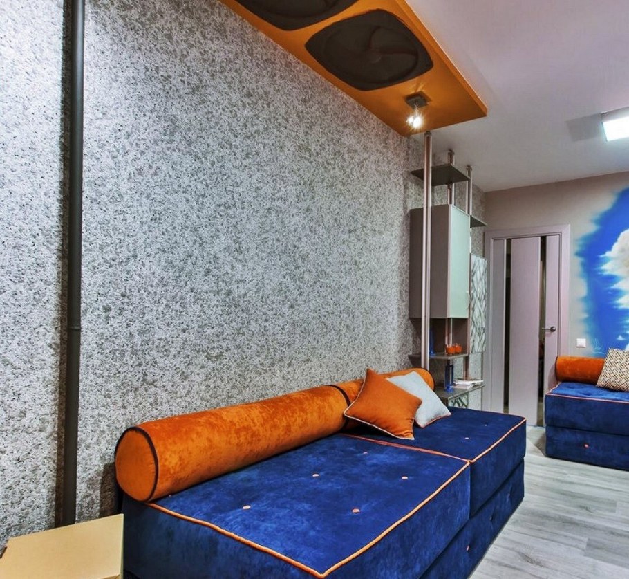 Декоративная штукатурка в детской для девочки