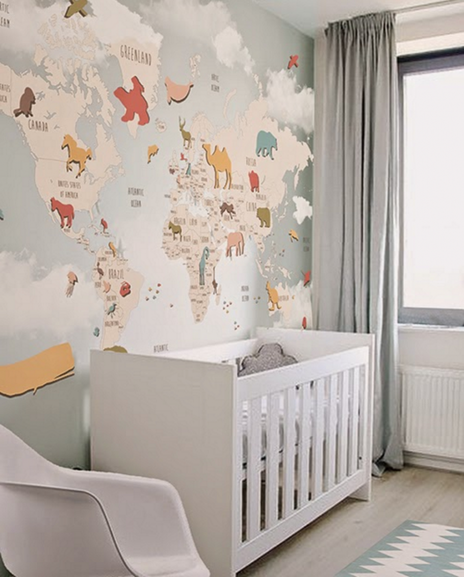 Декоративная штукатурка в интерьере детской комнаты