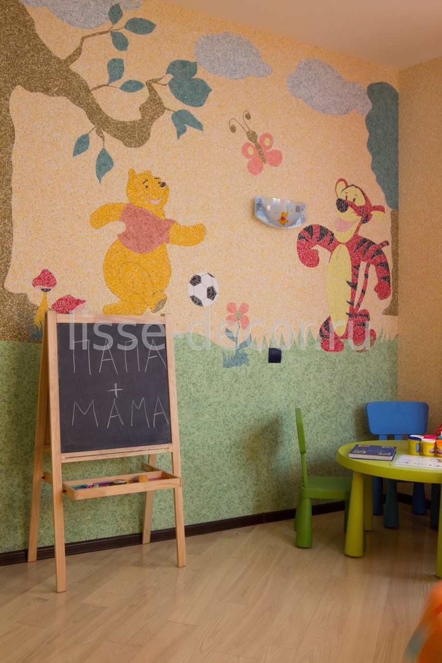 Шёлковая штукатурка в интерьере