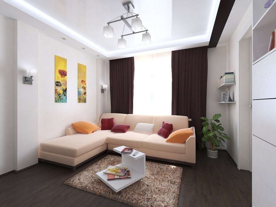 Интерьер малогабаритной гостиной