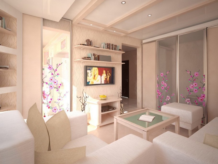 Гостиная в хрущевке