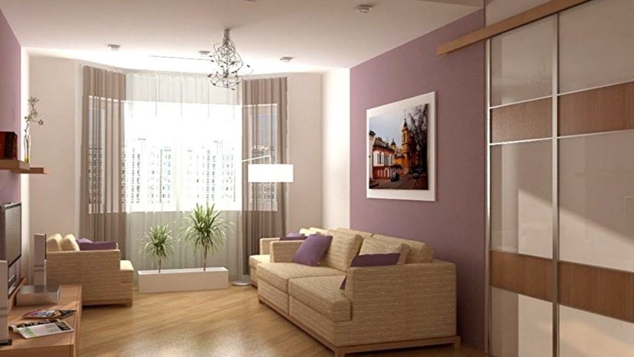 Интерьер маленькой гостиной