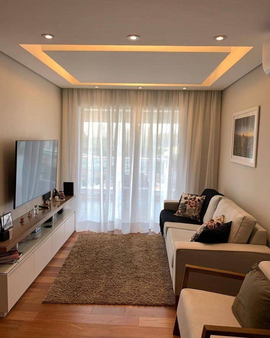 Квадратная гостиная 17м2 интерьер