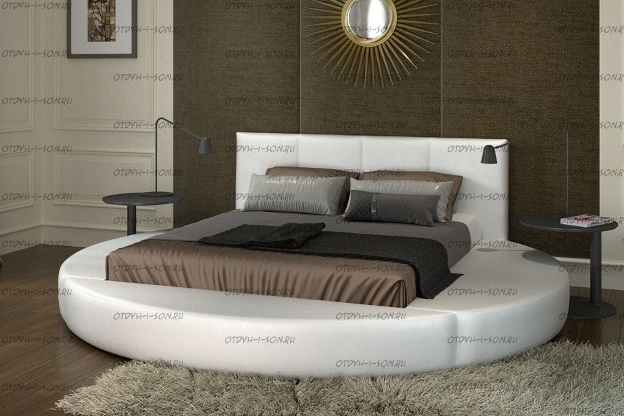 Современная деревянная кровать