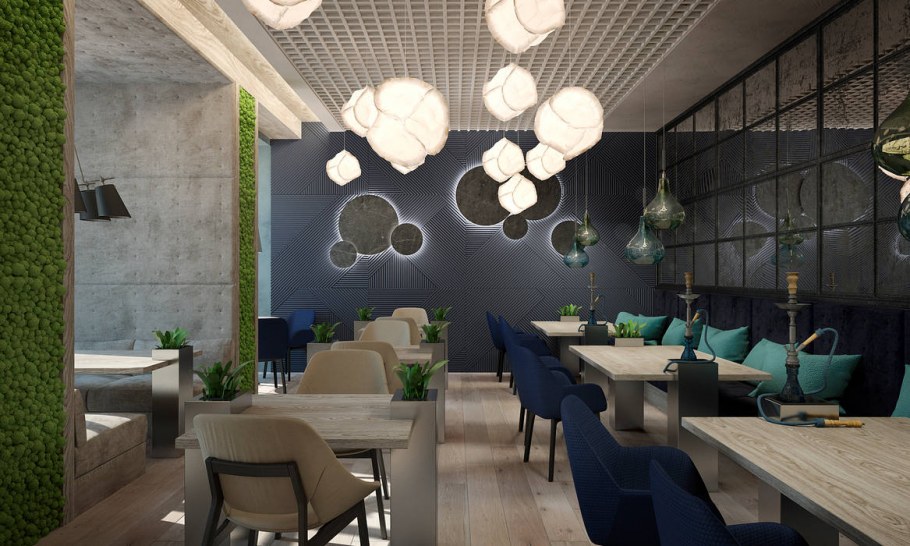 Интерьер ресторана в современном стиле