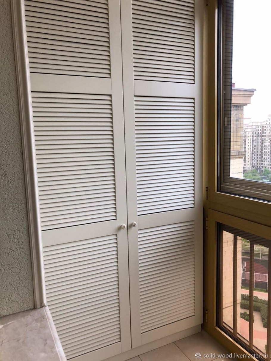 Дверь жалюзийная серый ясень 803мм