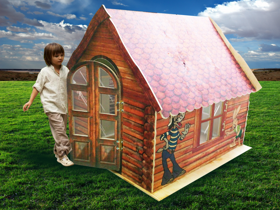 Детский деревянный домик