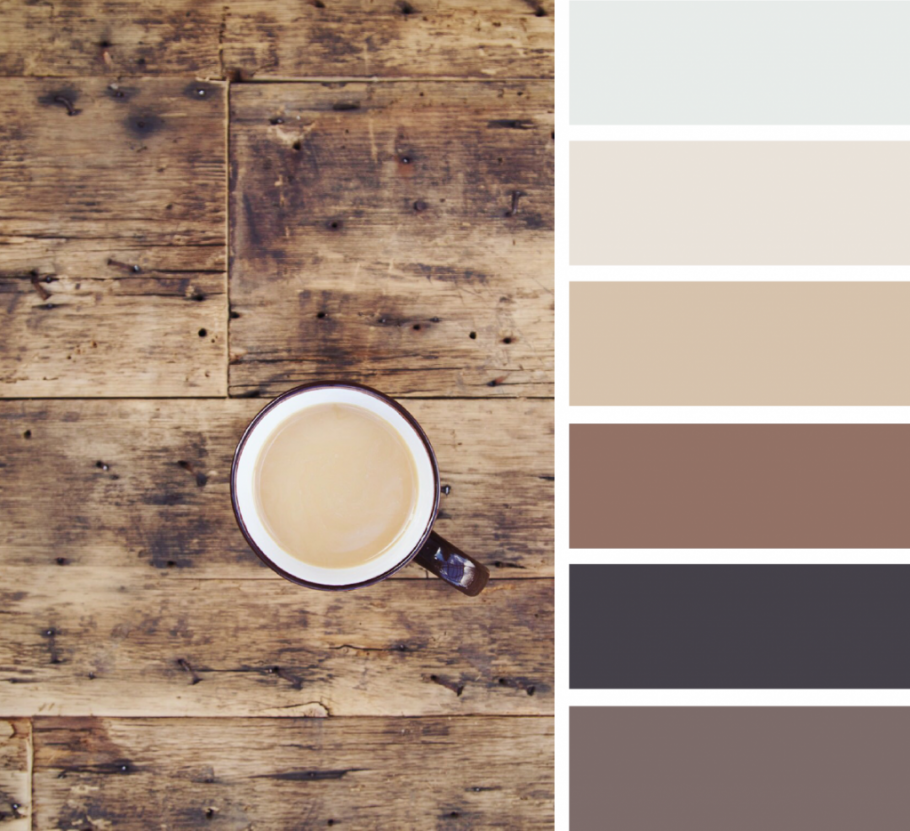 Интерьер в бежево голубых тонах