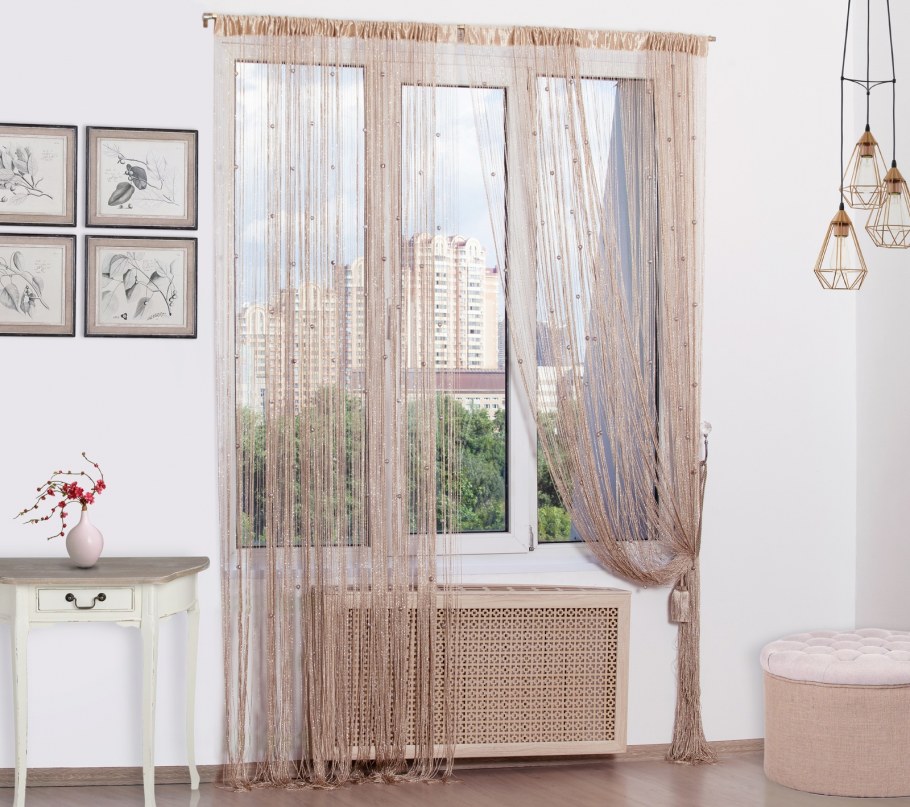 Нитяные вертикальные жалюзи Бриз