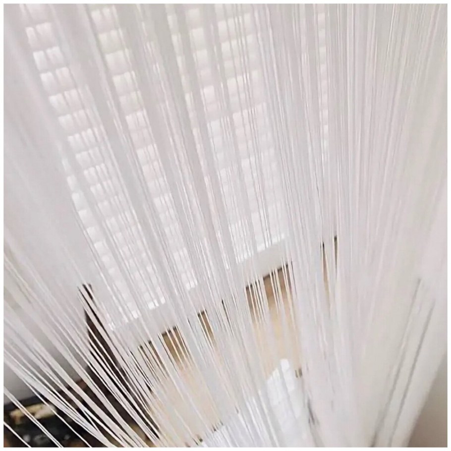 Нитяные шторы с портьерами