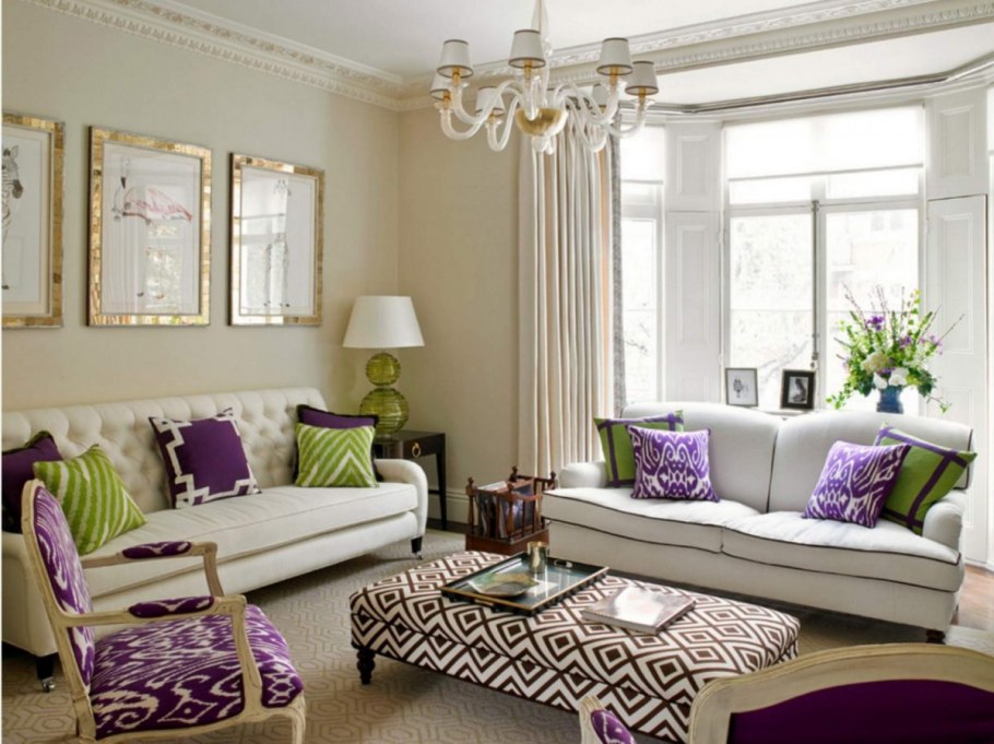 Сиреневый цвет в интерьере