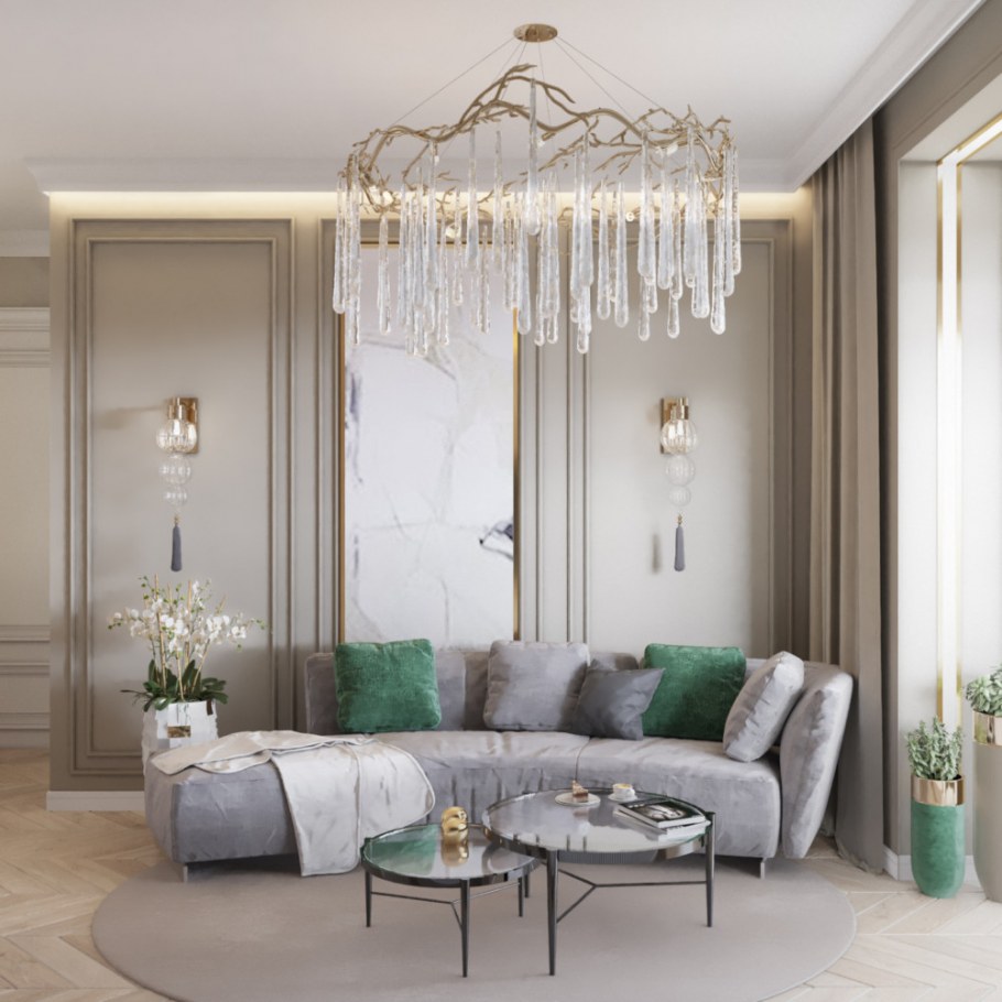 Люстры в стиле Неоклассика для гостиной