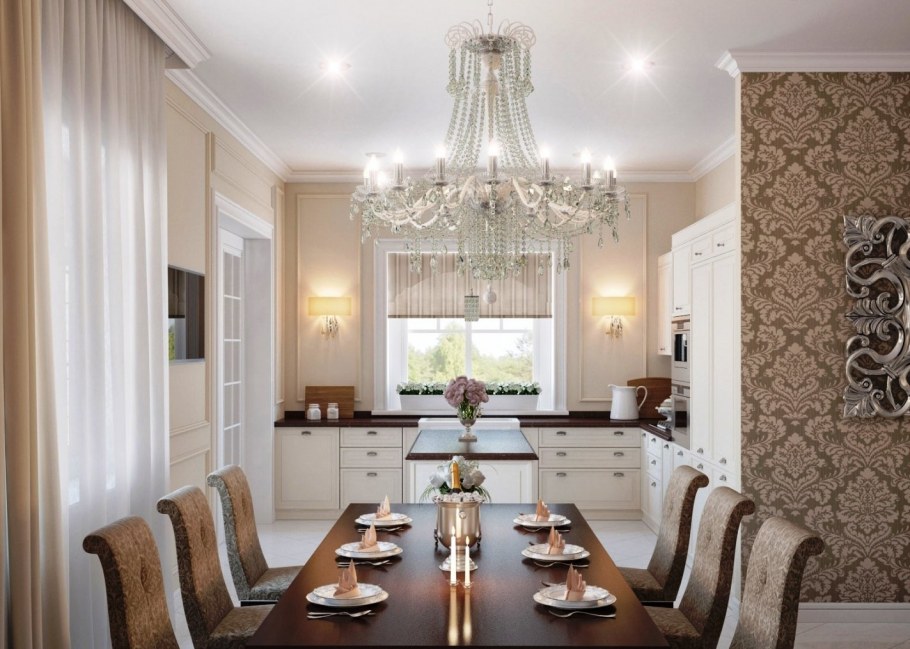 Две люстры в спальне