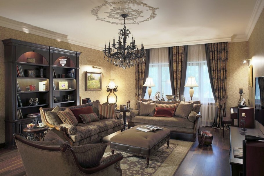 Гостиная в английском стиле