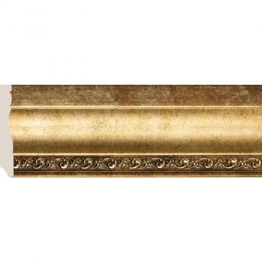 Золотые молдинги в интерьере