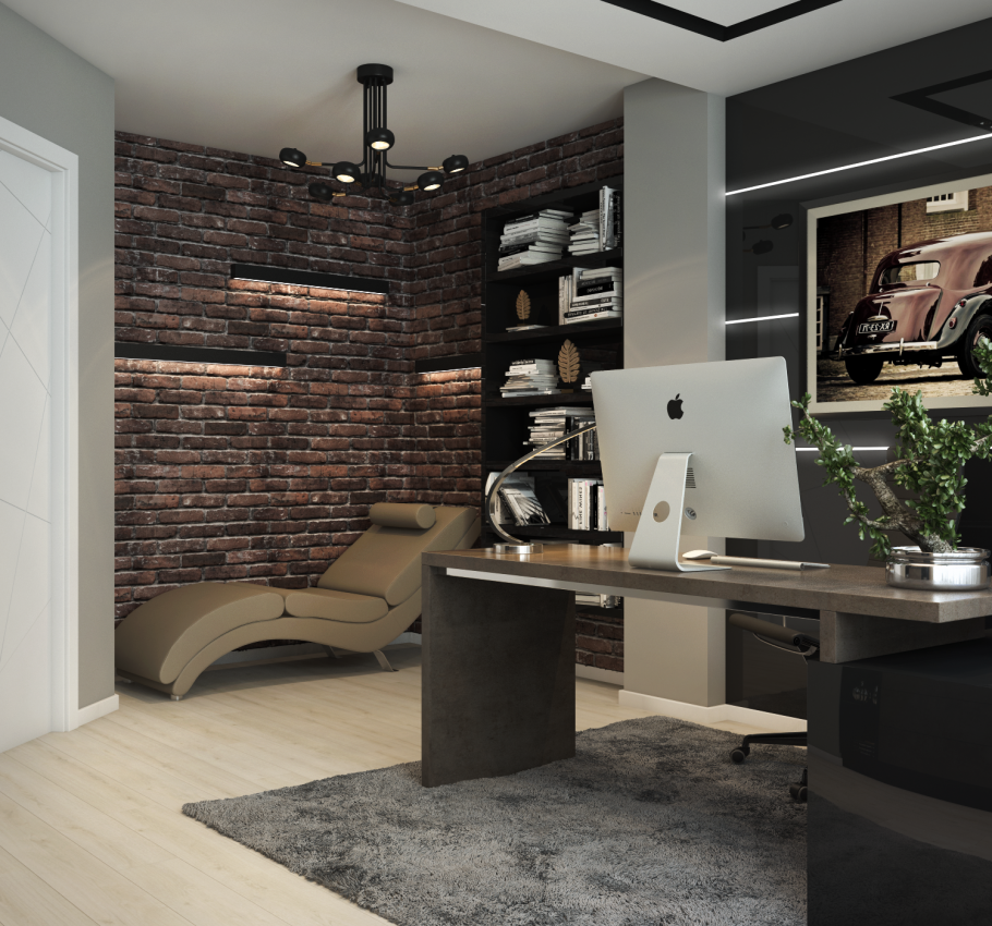 Маленький кабинет в классическом стиле