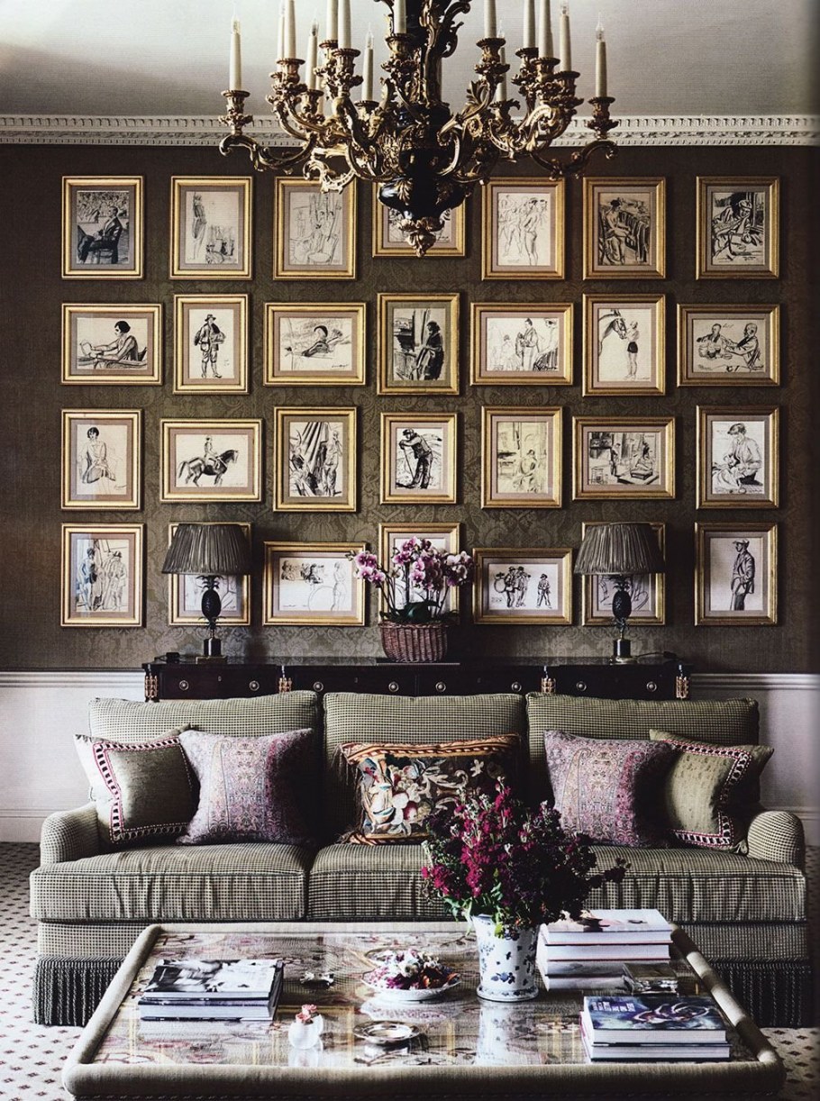 Фоторамки в интерьере квартиры