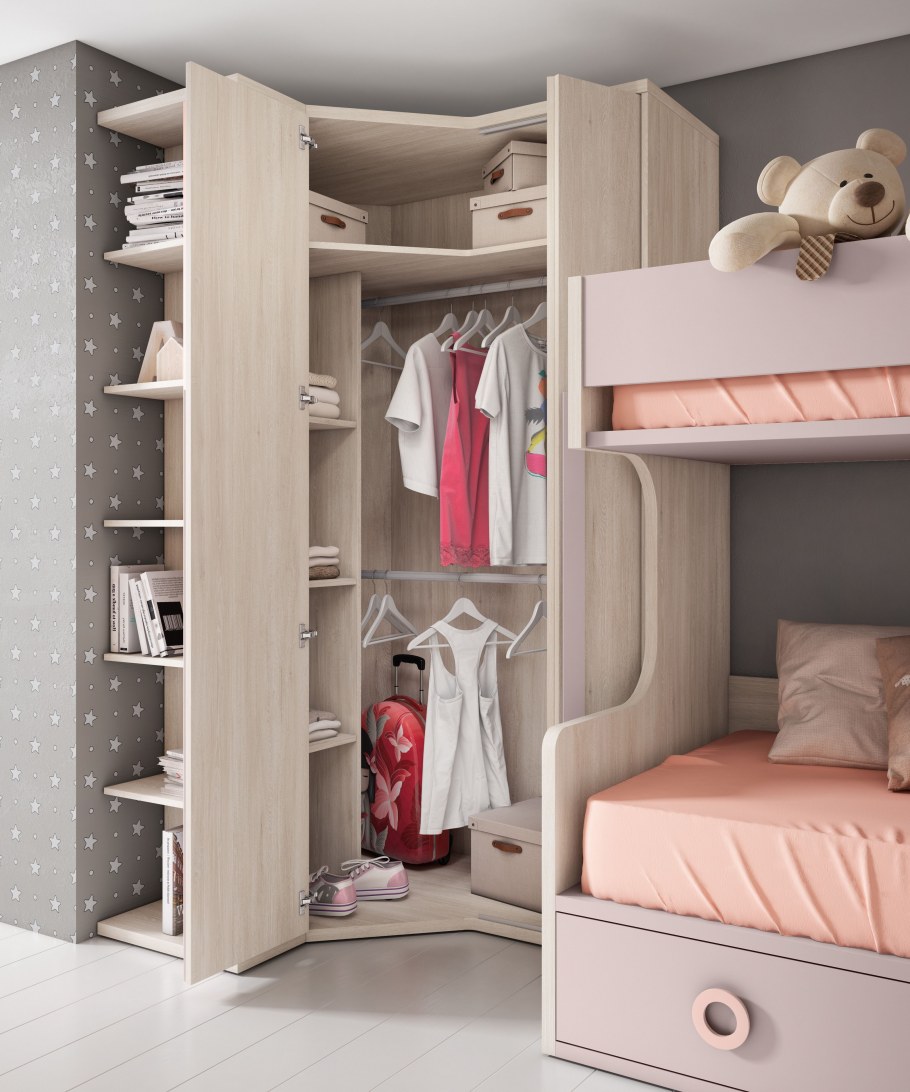Угловой шкаф в детской