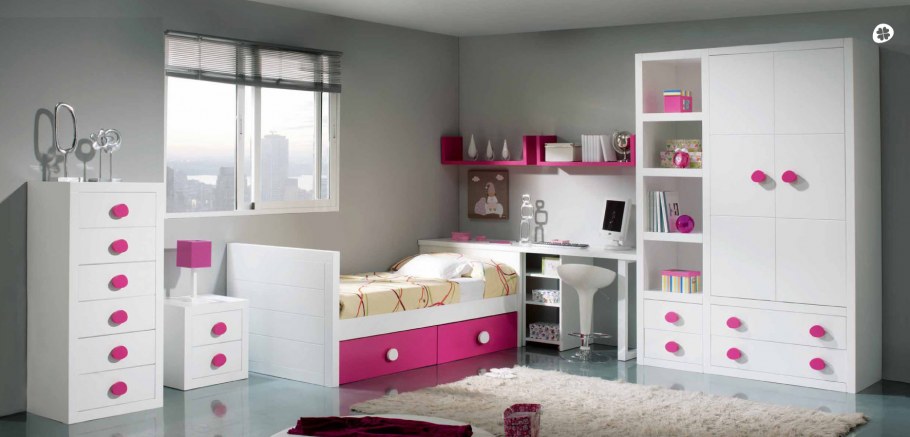 Белая мебель в детской
