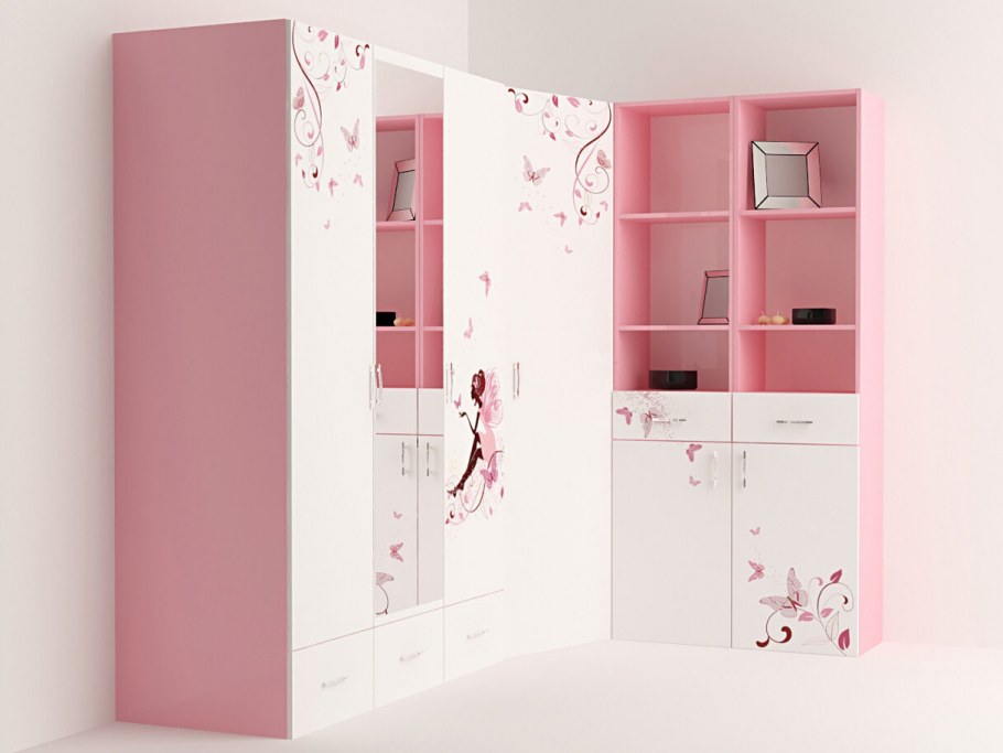 Шкаф ABC-King 3-х дверный Фея с зеркалом