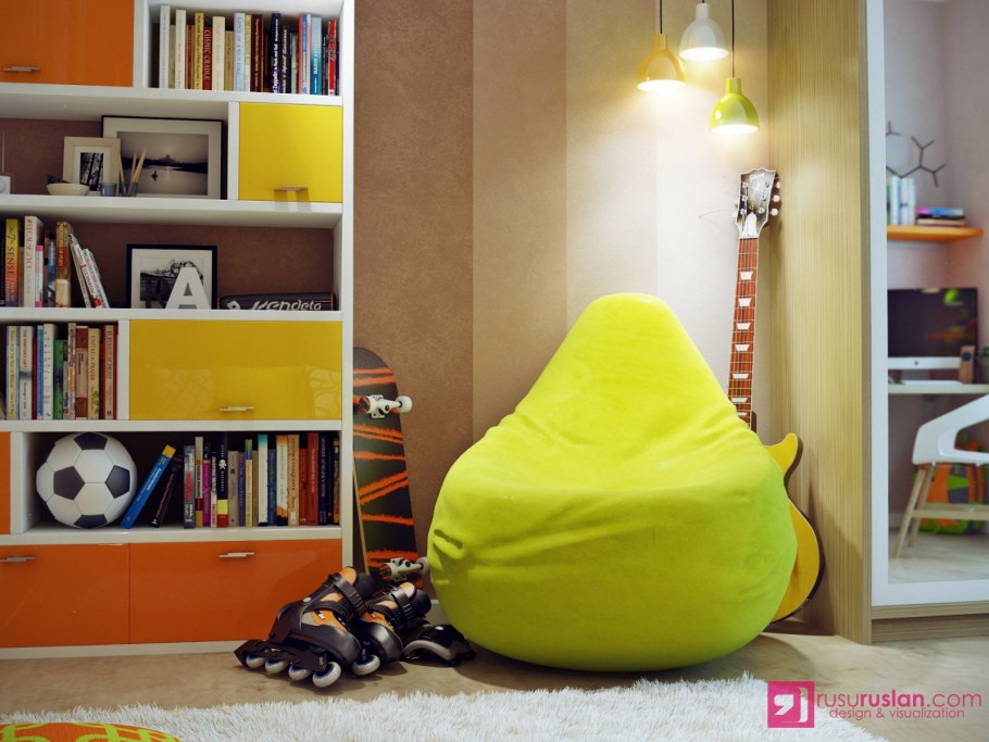 Кресло груша в интерьере