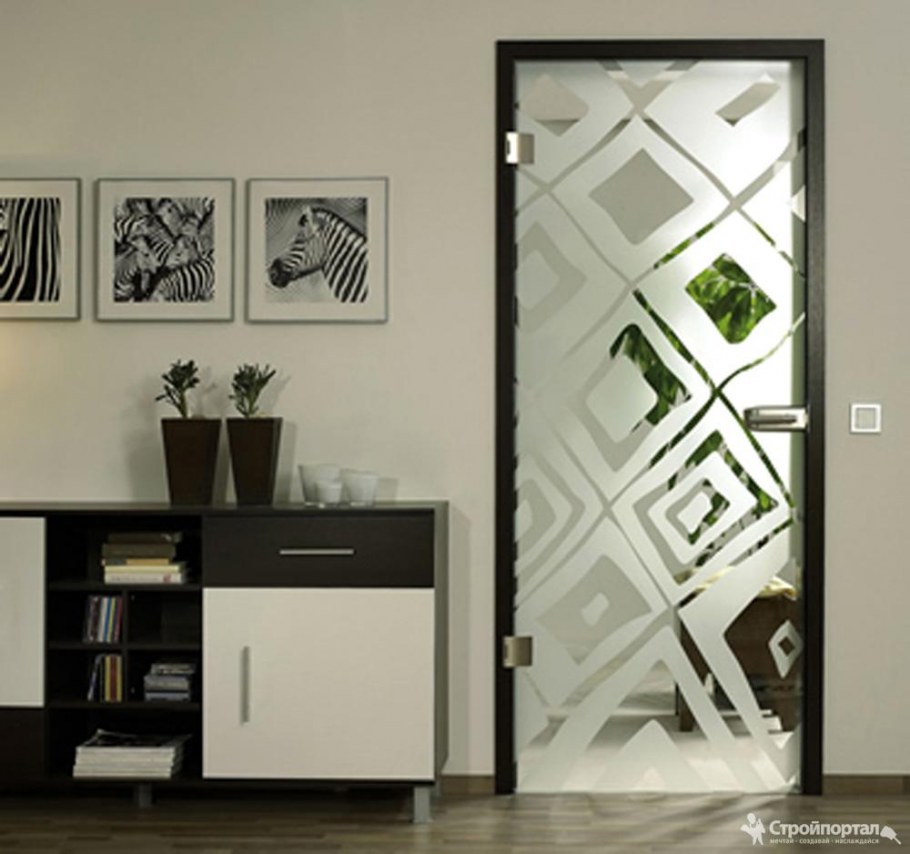 Стеклянные двери межкомнатные
