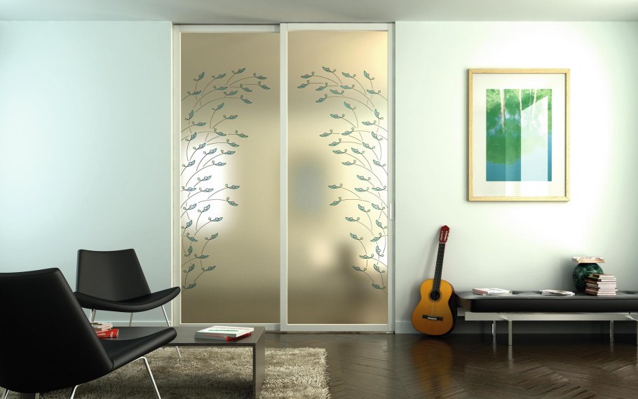 Стеклянные двери межкомнатные Акма