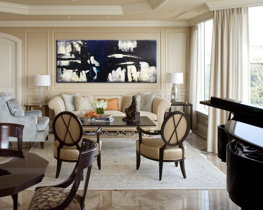 Неоклассика гостиная 20кв