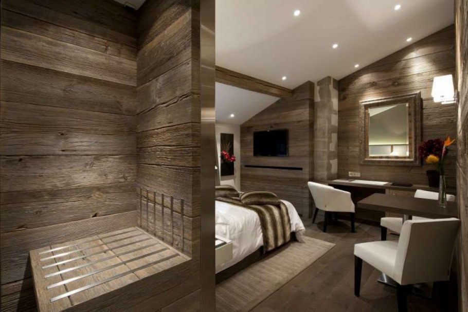 Необрезные доски в интерьере