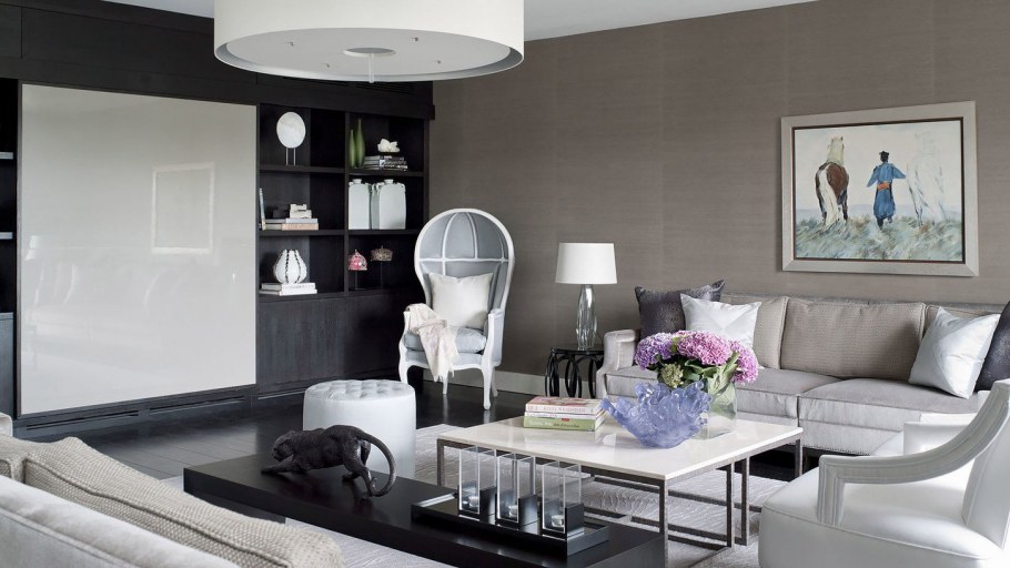 Спальня в стальных тонах