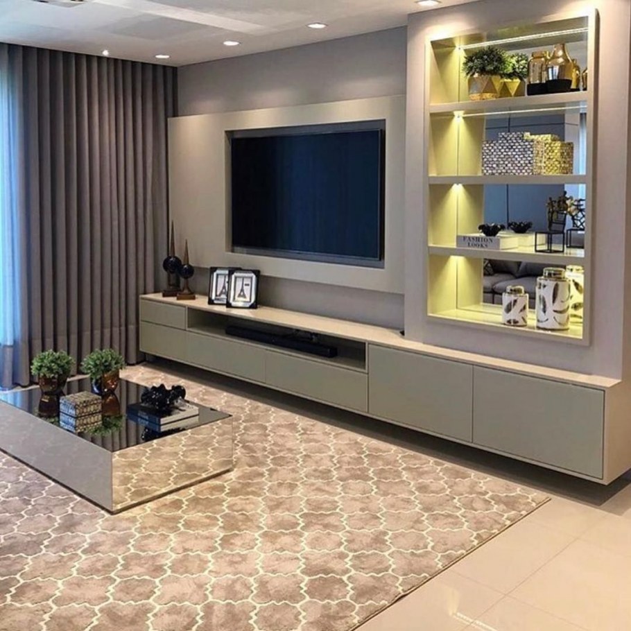 Телестена в интерьере