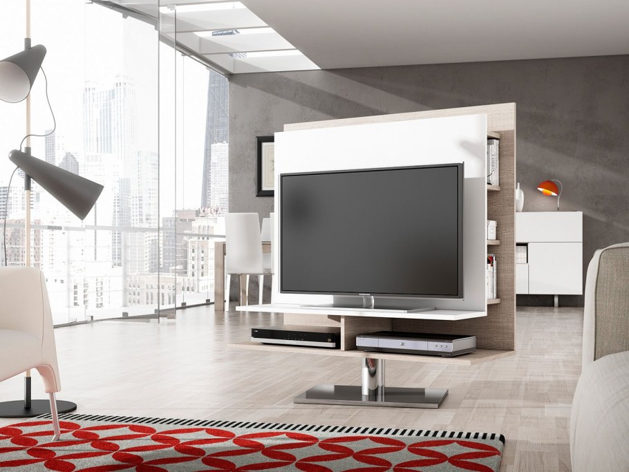 Стена с телевизором в интерьере спальни современный дизайн 2020