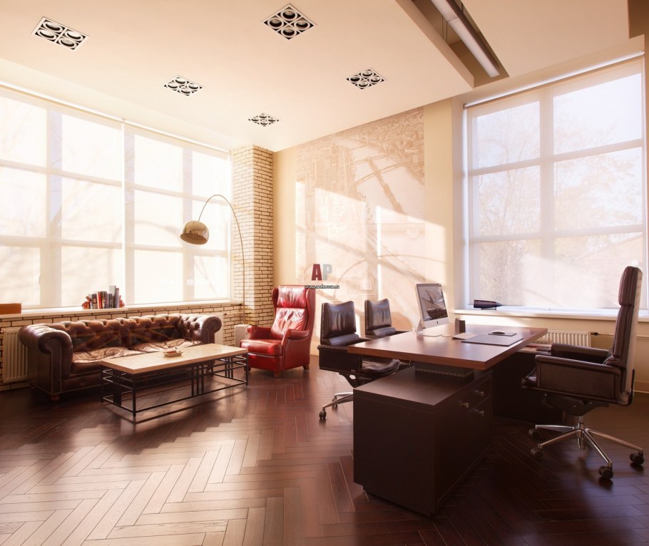 Интерьер кабинета директора в современном стиле