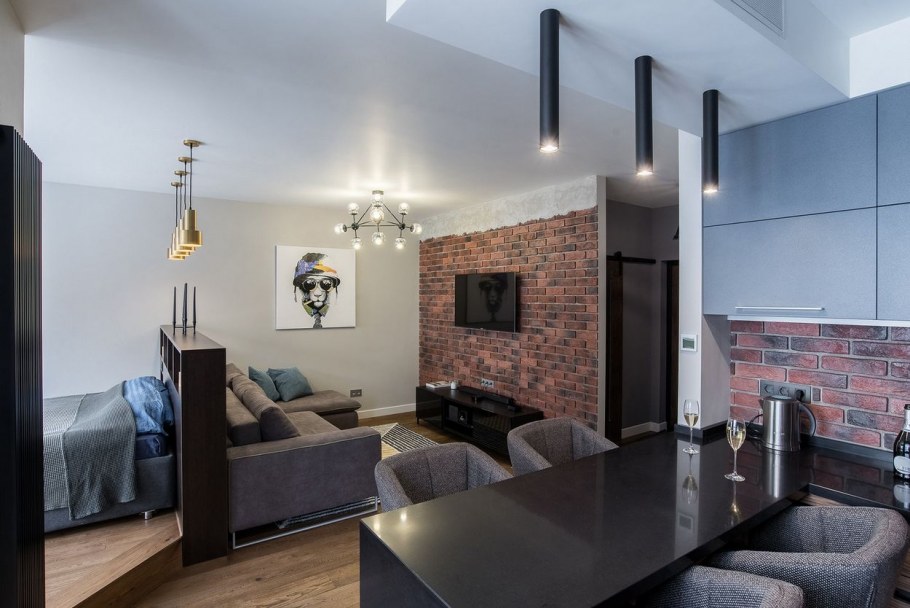 Лофт квартира студия 50кв