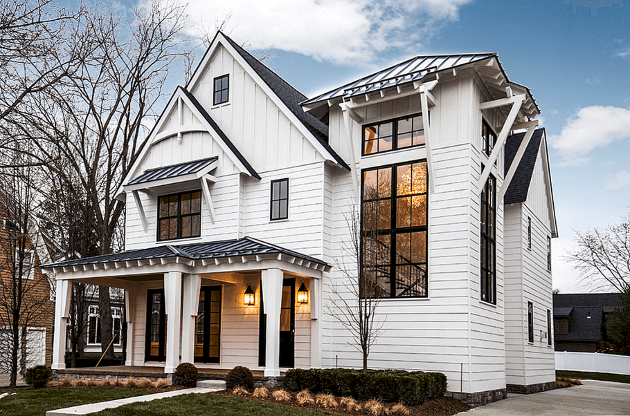 Фасад коттеджа