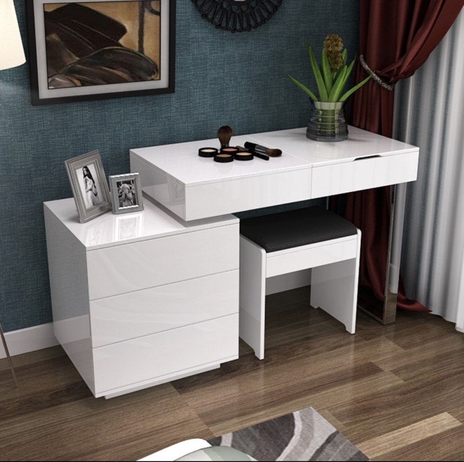 Тумба под телевизор с туалетным столиком