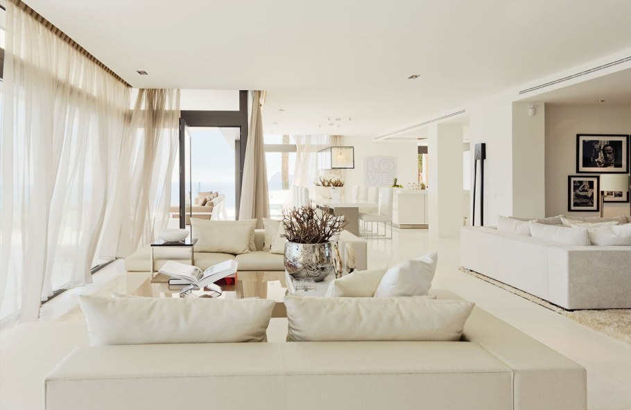 Белый дом интерьер