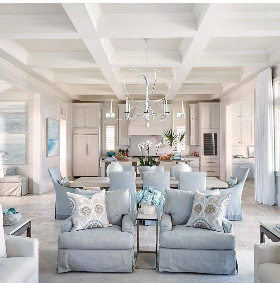 Кухня-гостиная Неоклассика 20 кв метров