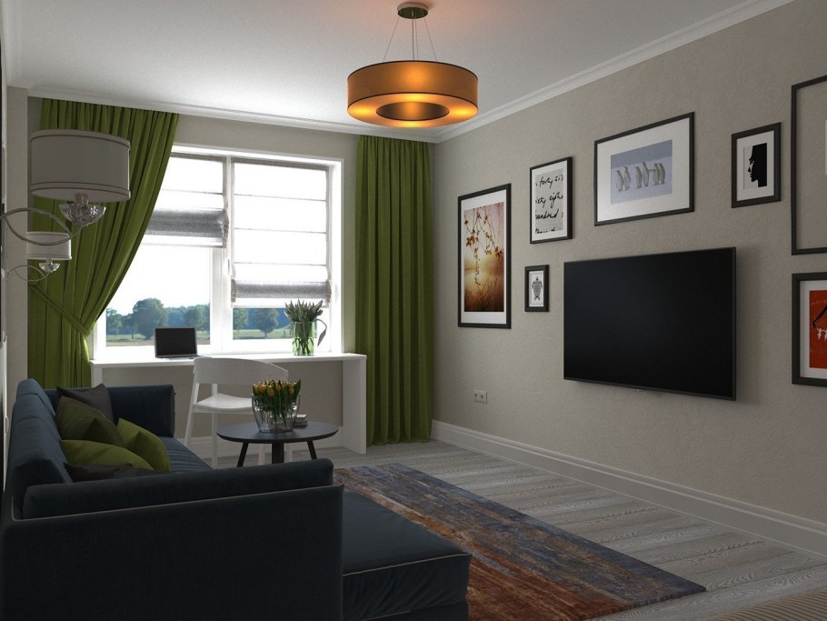 Интерьер однушки