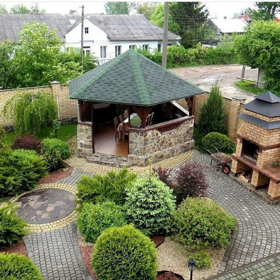 Красивые участки с баней