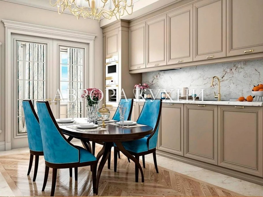 Классическая кухня серого цвета