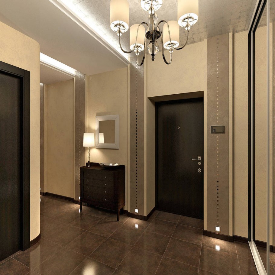 Ламинат в доме прихожая и кухня