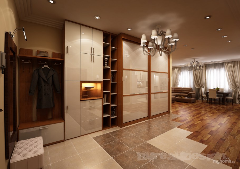 Гостиная Объединенная с коридором