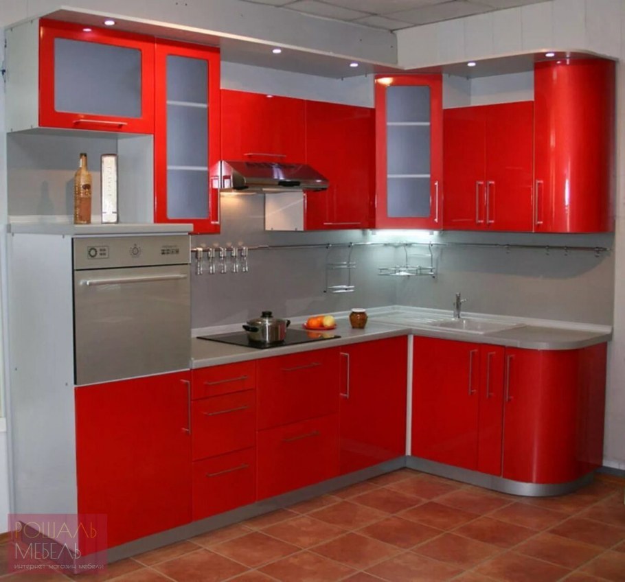 Красный кухонный гарнитур
