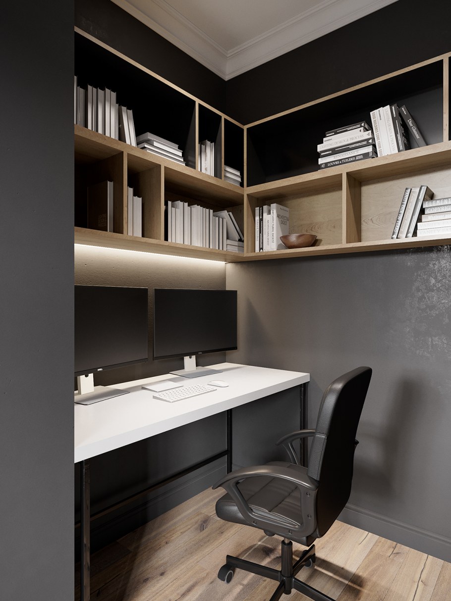 Гостиная с рабочим местом