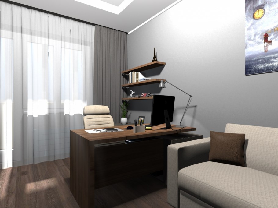 Уютный интерьер кабинета