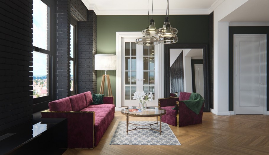 Кальянная в стиле лофт 100м2